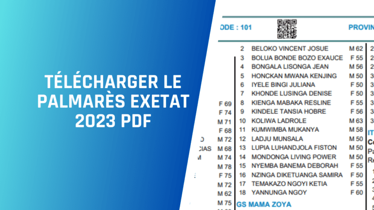 Palmarès Exetat 2023 en PDF