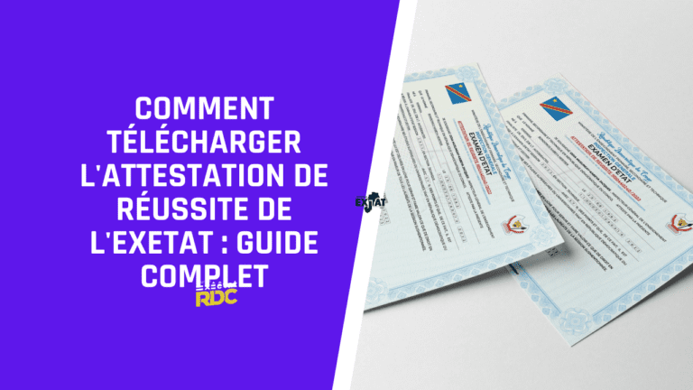 Attestation de Réussite Exetat 2024-2023-2022 en PDF