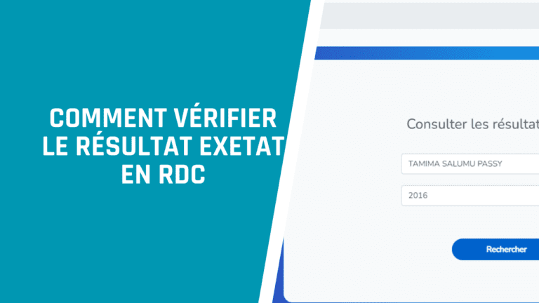 vérifier le résultat Exetat en RDC