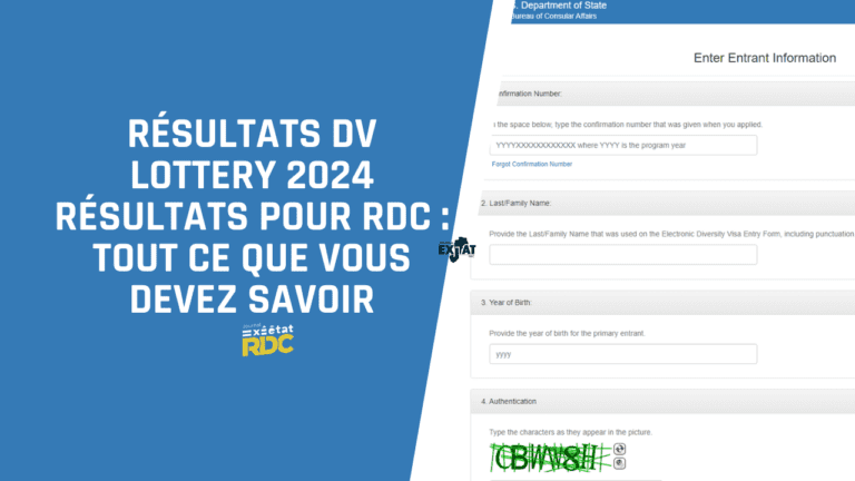 Résultats DV Lottery 2024 Résultats pour RDC