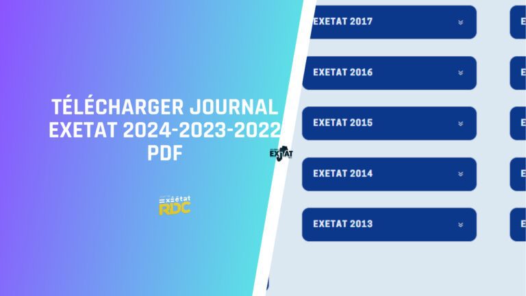 Télécharger Journal Exetat 2024-2023-2022 PDF