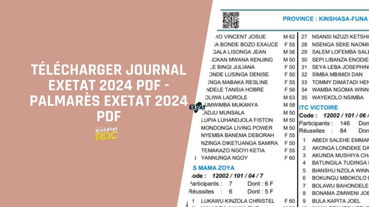 Quand sera disponible le journal Exetat 2024