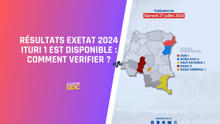 Résultats Exetat 2024 Ituri 1 est Disponible