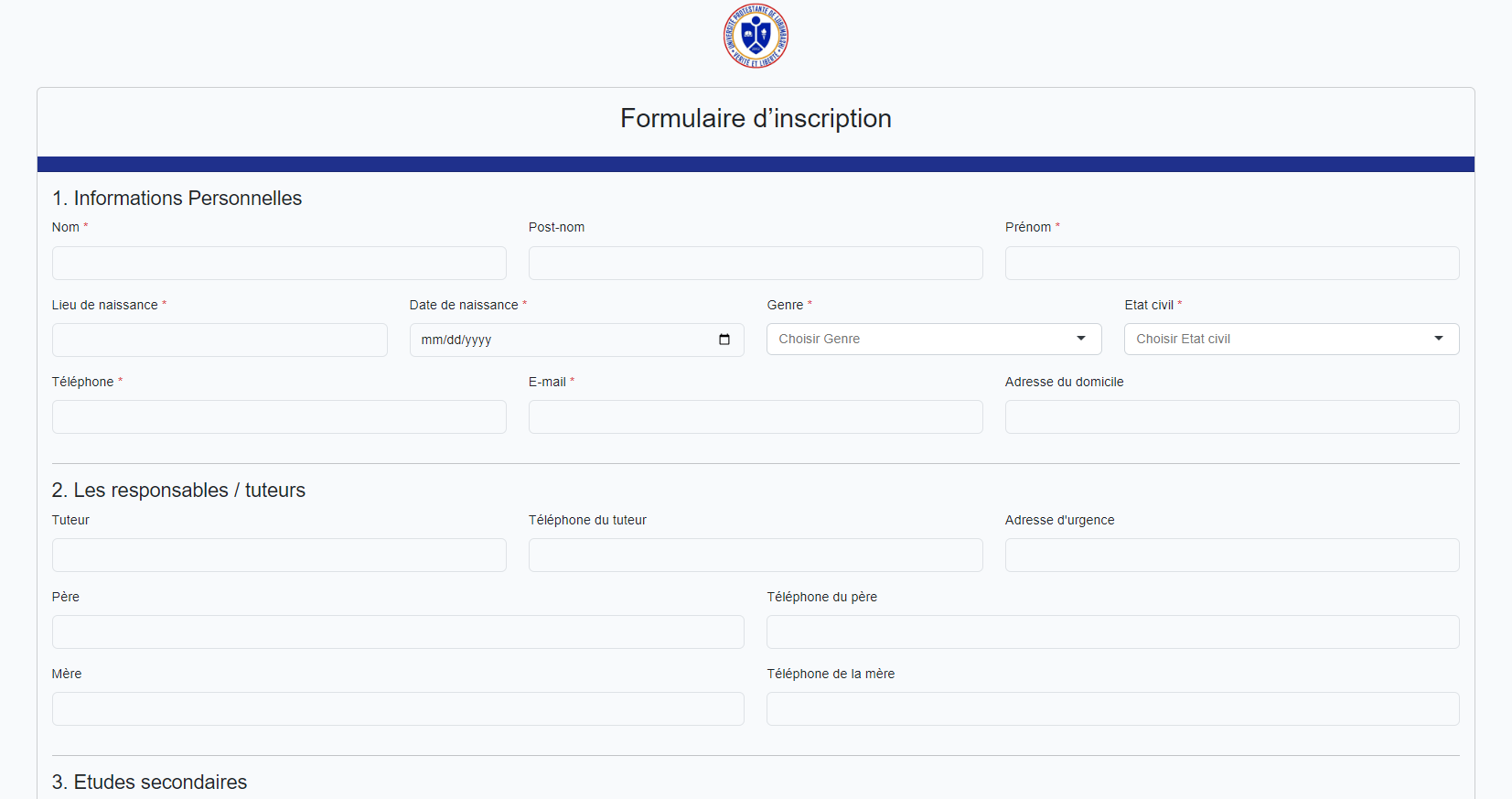 Inscription à l'UPL Lubumbashi 2024-2025