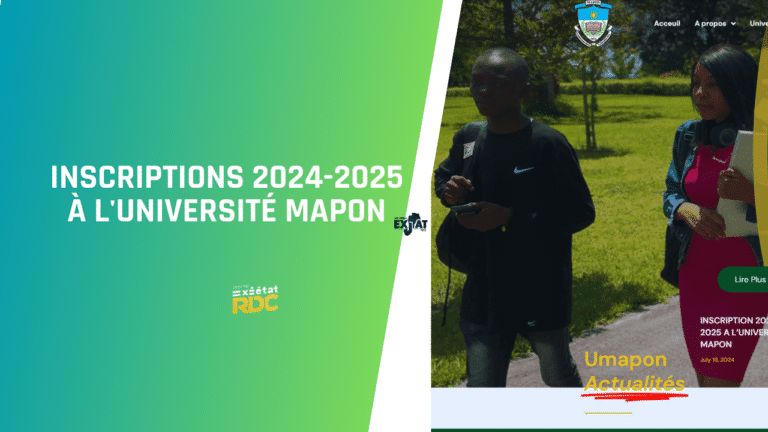 Inscriptions 2024-2025 à l'Université Mapon